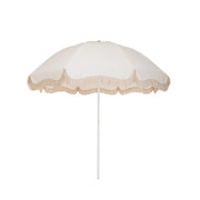 Parasol rond en tissu blanc antique 229cm The Patio - Business & Pleasure - The Cool Republic