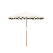 Parasol rond en tissu blanc Rivie White 200cm Amalfi - Business & Pleasure - The Cool Republic