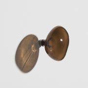 Patère murale en verre gris brun 15cm Bubble - Petite friture