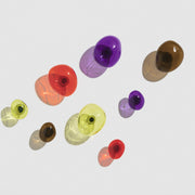 Wall hook in grey-brown glass 15cm Bubble - Petite Friture