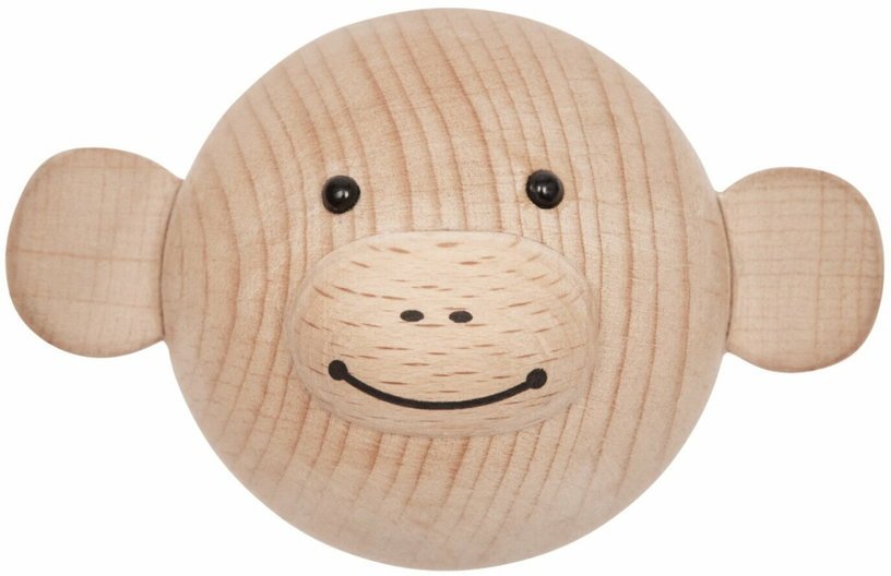 Patère en bois marron Monkey - OYOY - The Cool Republic