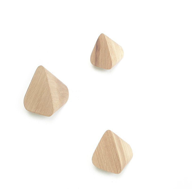 Patère en chêne naturel 9 cm Léonie - Hartô - The Cool Republic