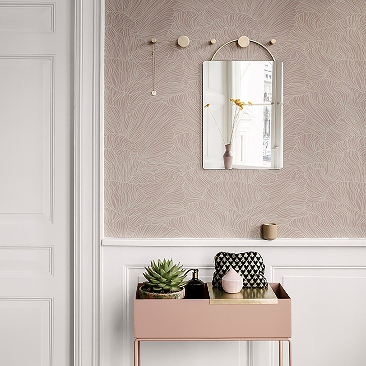Patère murale en laiton Hook - Ferm Living - The Cool Republic