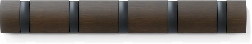 Patère murale en peuplier blanche à 5 crans Flip - Umbra - The Cool Republic