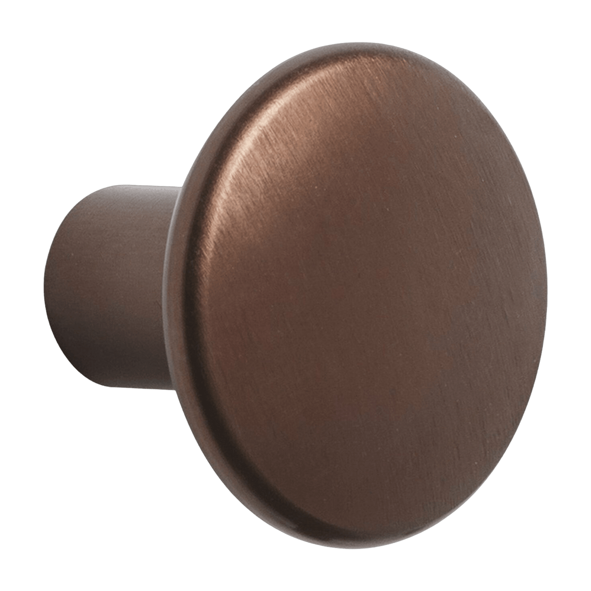 Patère ronde en aluminium cuivré 3,9 cm The Dots - Muuto - The Cool Republic