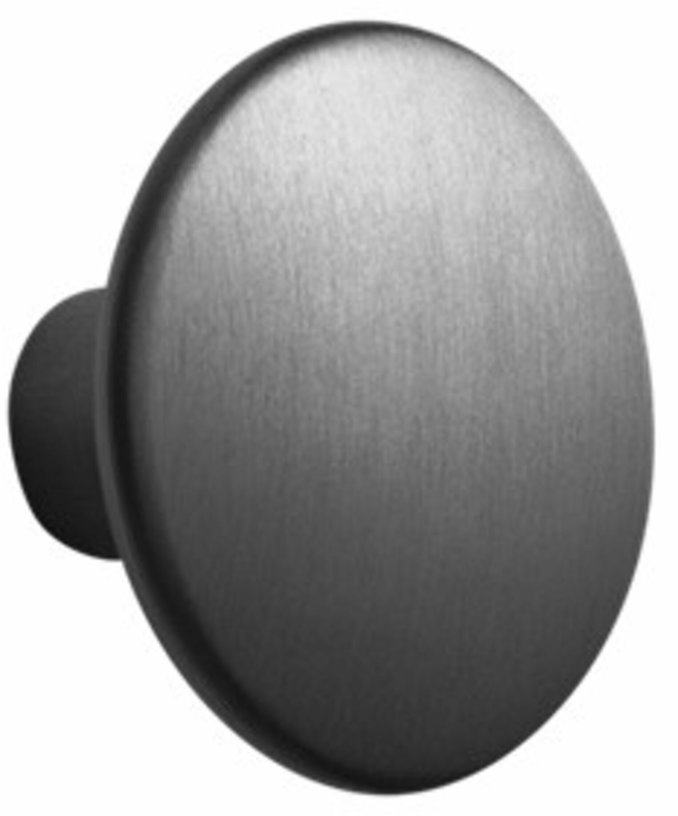 Patère ronde en aluminium noir 5 cm The Dots - Muuto - The Cool Republic