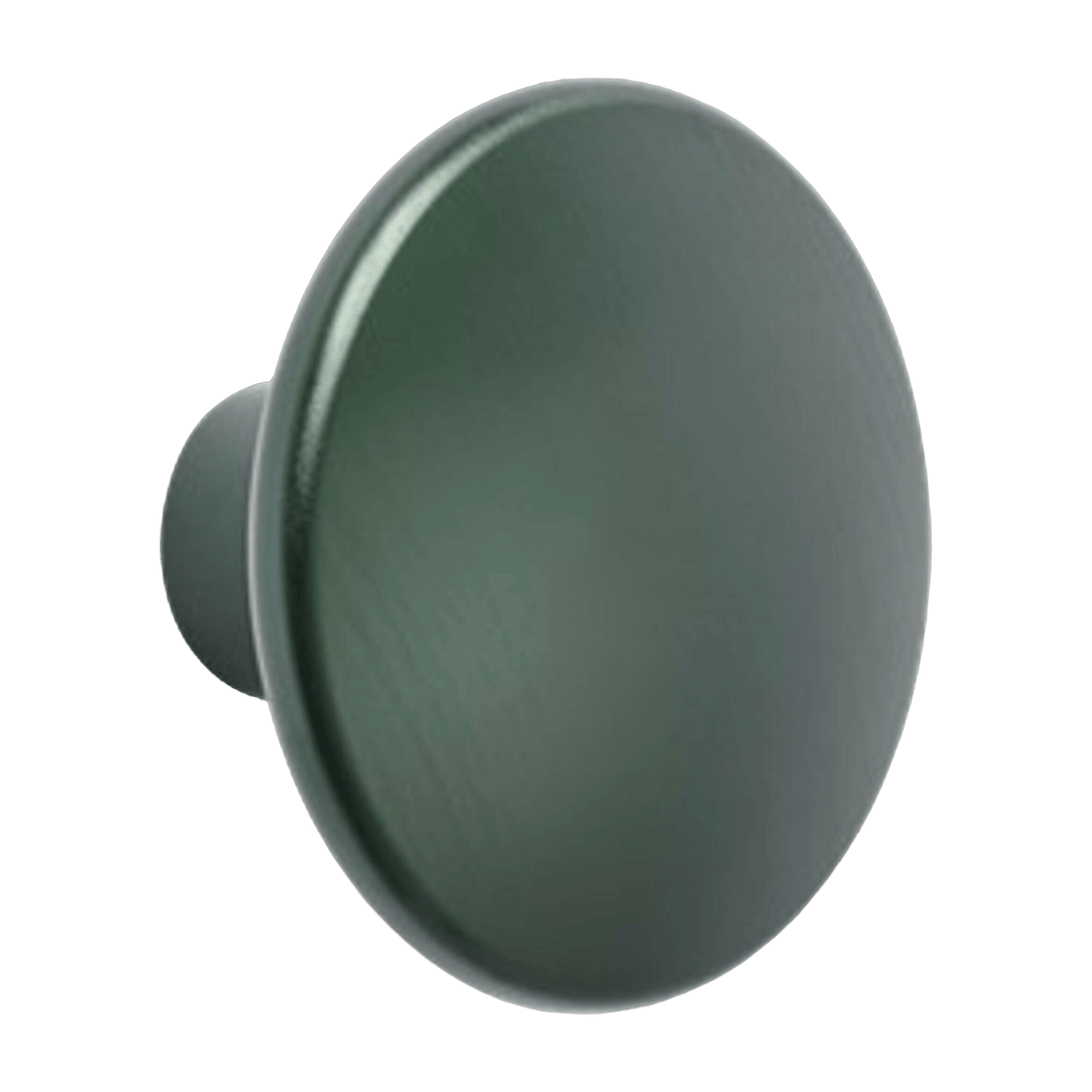 Patère ronde en aluminium vert sapin 5 cm The Dots - Muuto - The Cool Republic