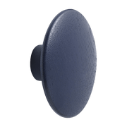 Patère ronde en bois bleu foncé 13 cm The Dots - Muuto - The Cool Republic