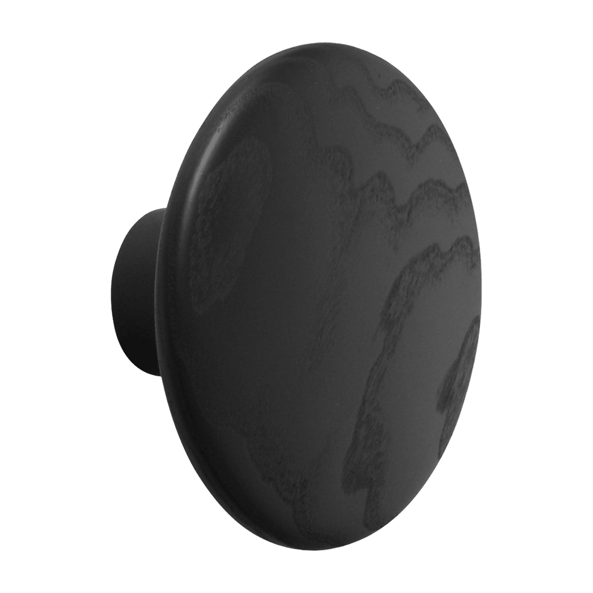 Patère ronde en bois noir 13 cm The Dots - Muuto - The Cool Republic