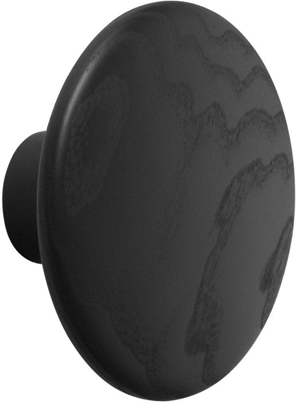 Patère ronde en bois noir 13 cm The Dots - Muuto - The Cool Republic