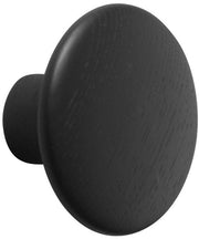 Patère ronde en bois noir 9 cm The Dots - Muuto - The Cool Republic