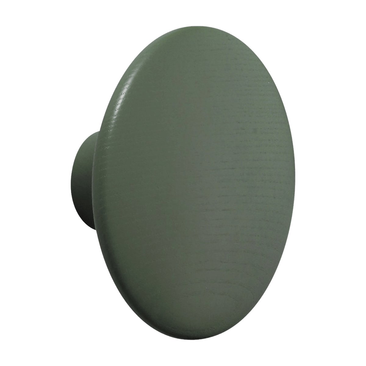 Patère ronde en bois vert mousse 13 cm The Dots - Muuto - The Cool Republic