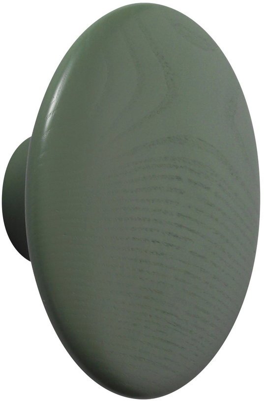 Patère ronde en bois vert mousse 17 cm The Dots - Muuto - The Cool Republic
