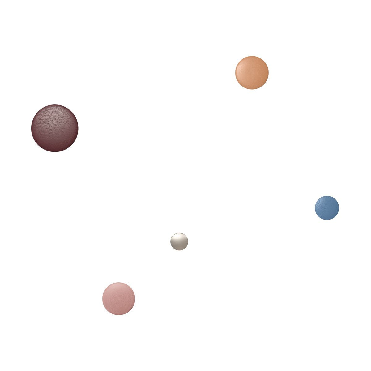 Patère ronde en céramique orange 13cm Dots - Muuto - The Cool Republic