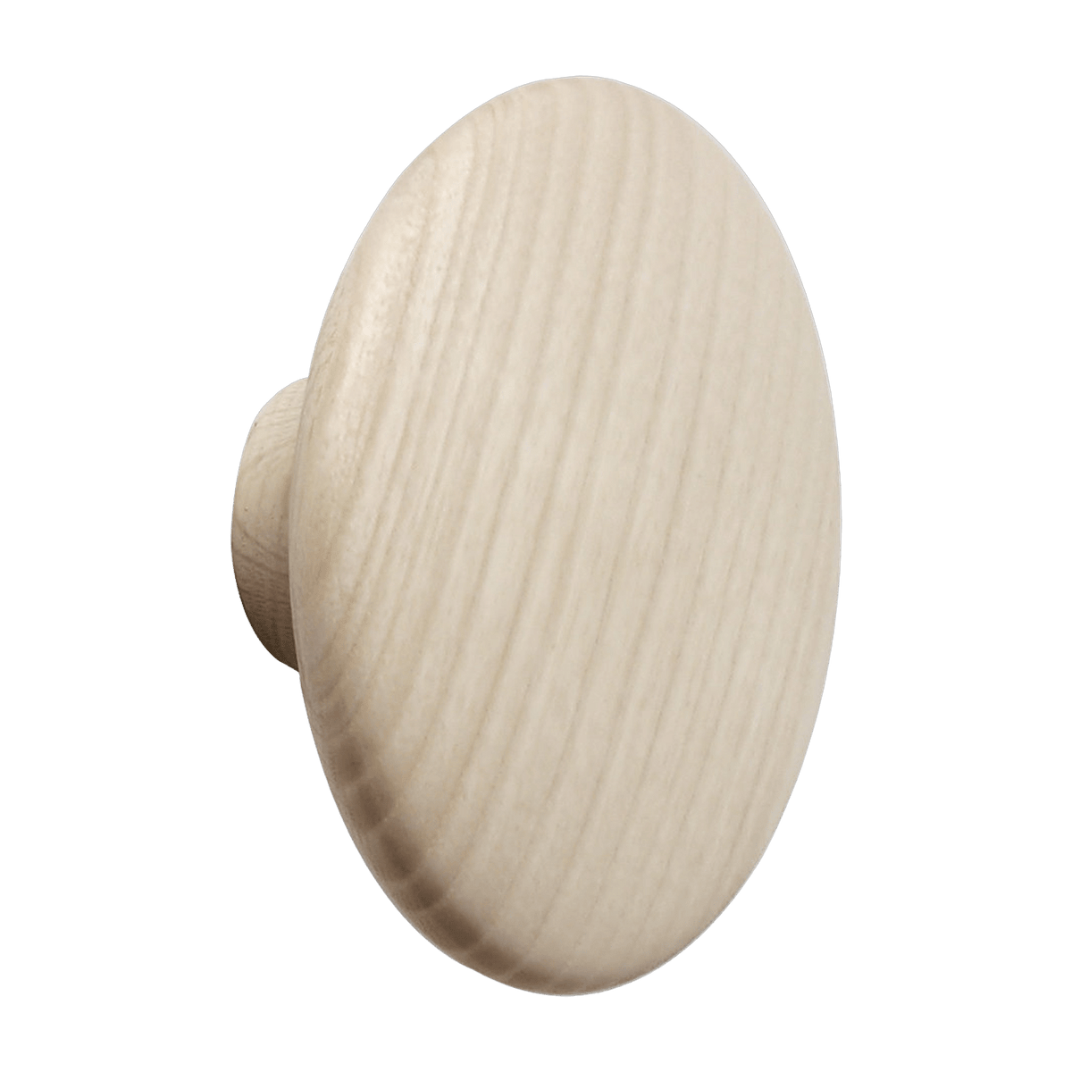 Patère ronde en chêne naturel 17 cm The Dots - Muuto - The Cool Republic