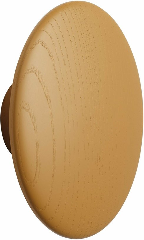 Patère ronde en chêne orange brûlé 17 cm The Dots - Muuto - The Cool Republic