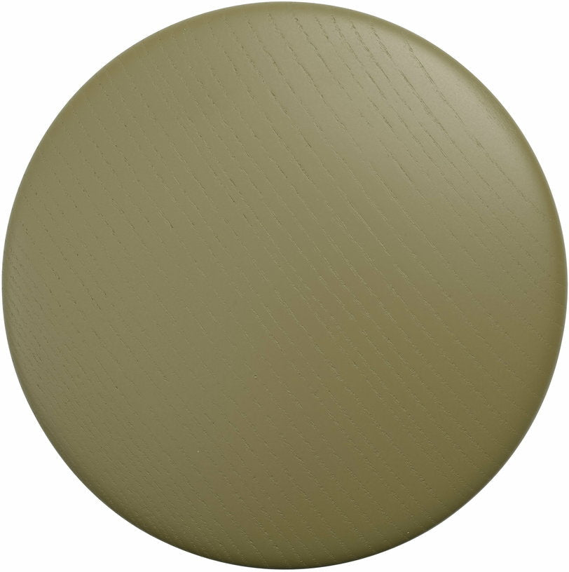 Patère ronde en chêne vert - marron 17 cm The Dots - Muuto - The Cool Republic