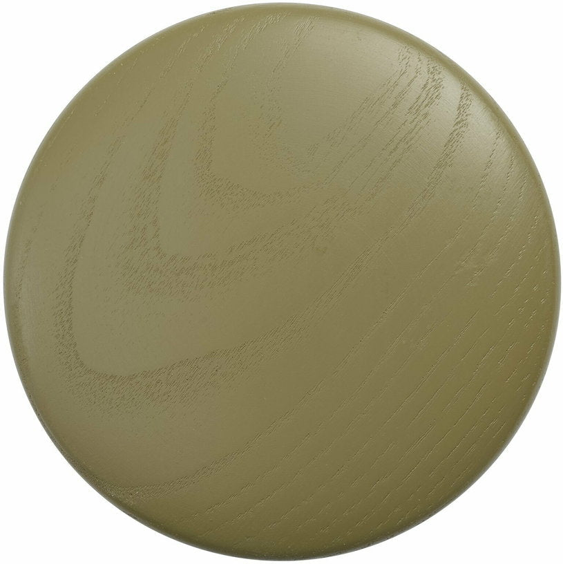 Patère ronde en chêne vert - marron 9 cm The Dots - Muuto - The Cool Republic