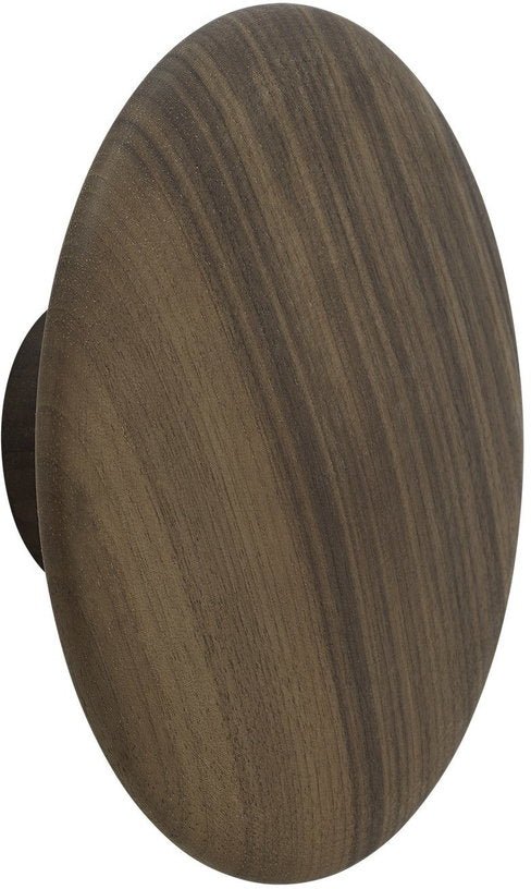 Patère ronde en noyer naturel 17 cm The Dots - Muuto - The Cool Republic