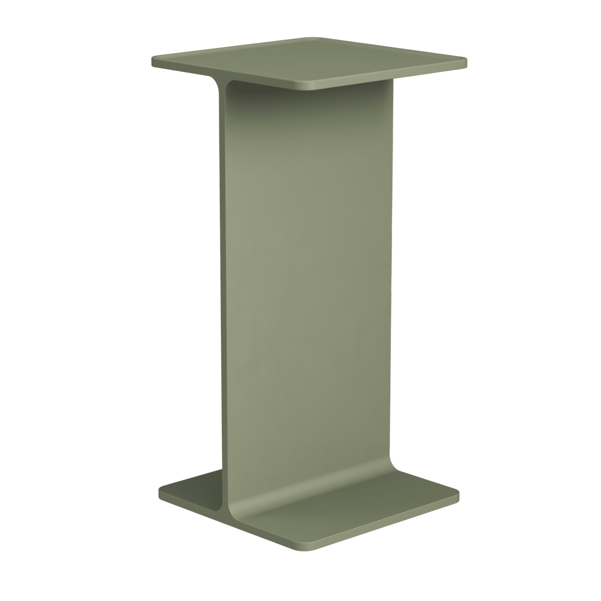 Pedestal en aluminium vert sauge 15x30cm Museum - String furniture - The Cool Republic