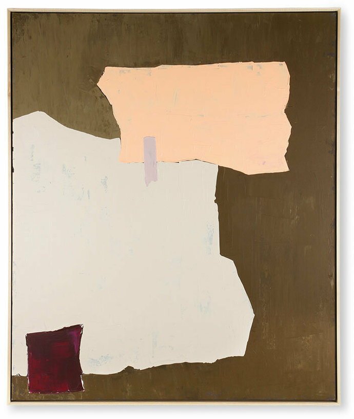 Peinture abstraite moutarde 100 x 120 cm - HKliving - The Cool Republic