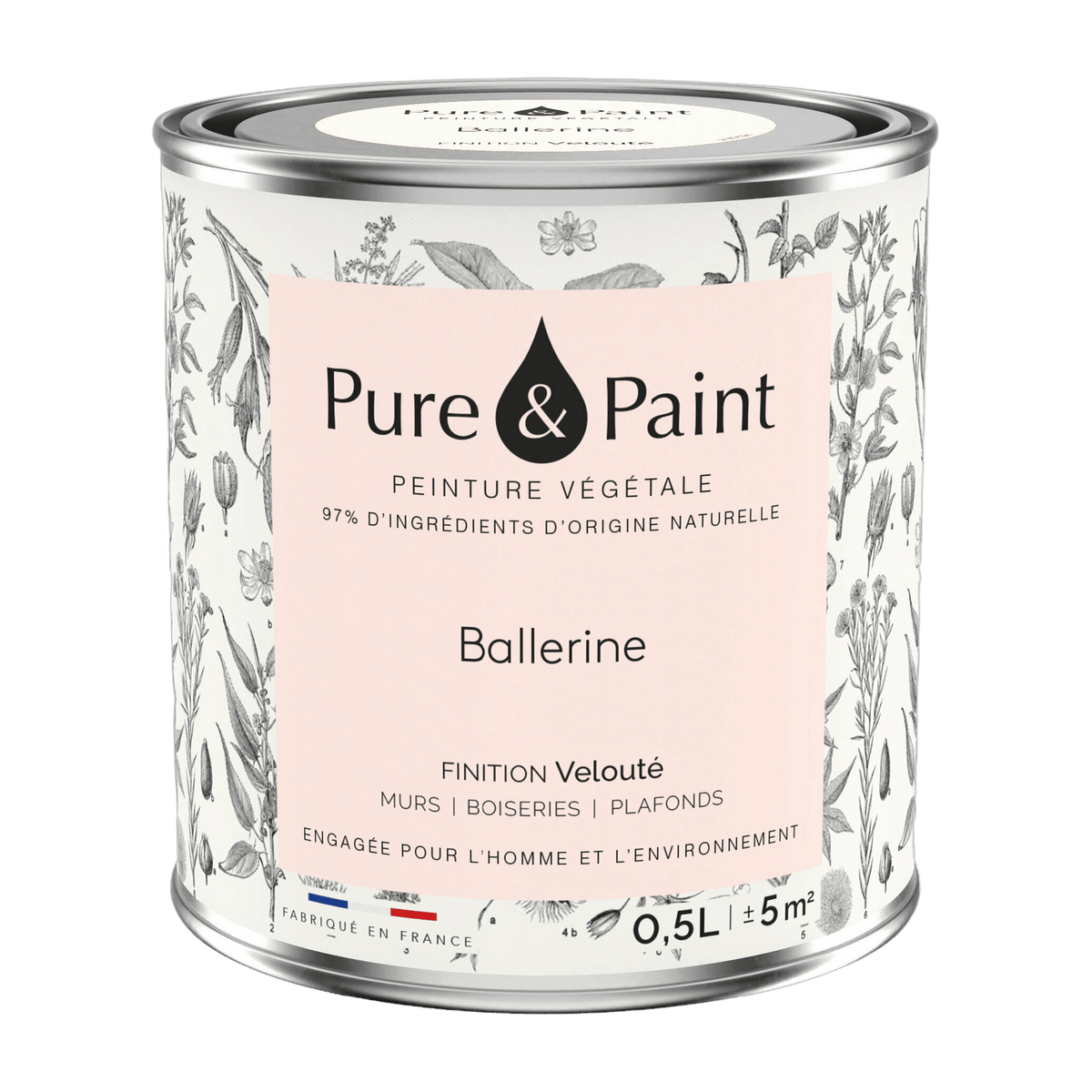 Ballerina velvet plant paint 0, 5L - Pure & Paint - The Cool Republic