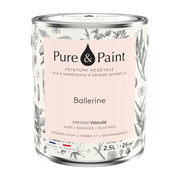 Peinture végétale velouté Ballerine 2,5L - Pure & Paint - The Cool Republic