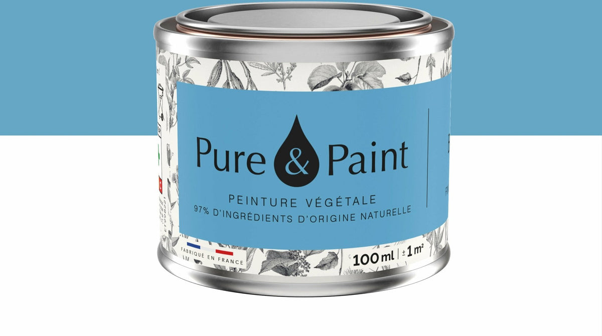 Peinture végétale velouté Belle île 100ML - Pure & Paint - The Cool Republic
