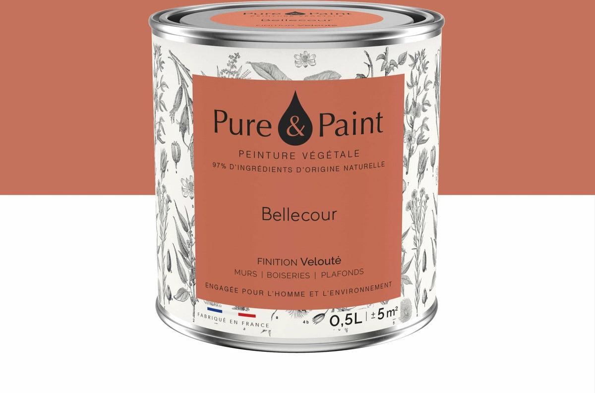 Peinture végétale velouté Bellecour 0,5L - Pure & Paint - The Cool Republic