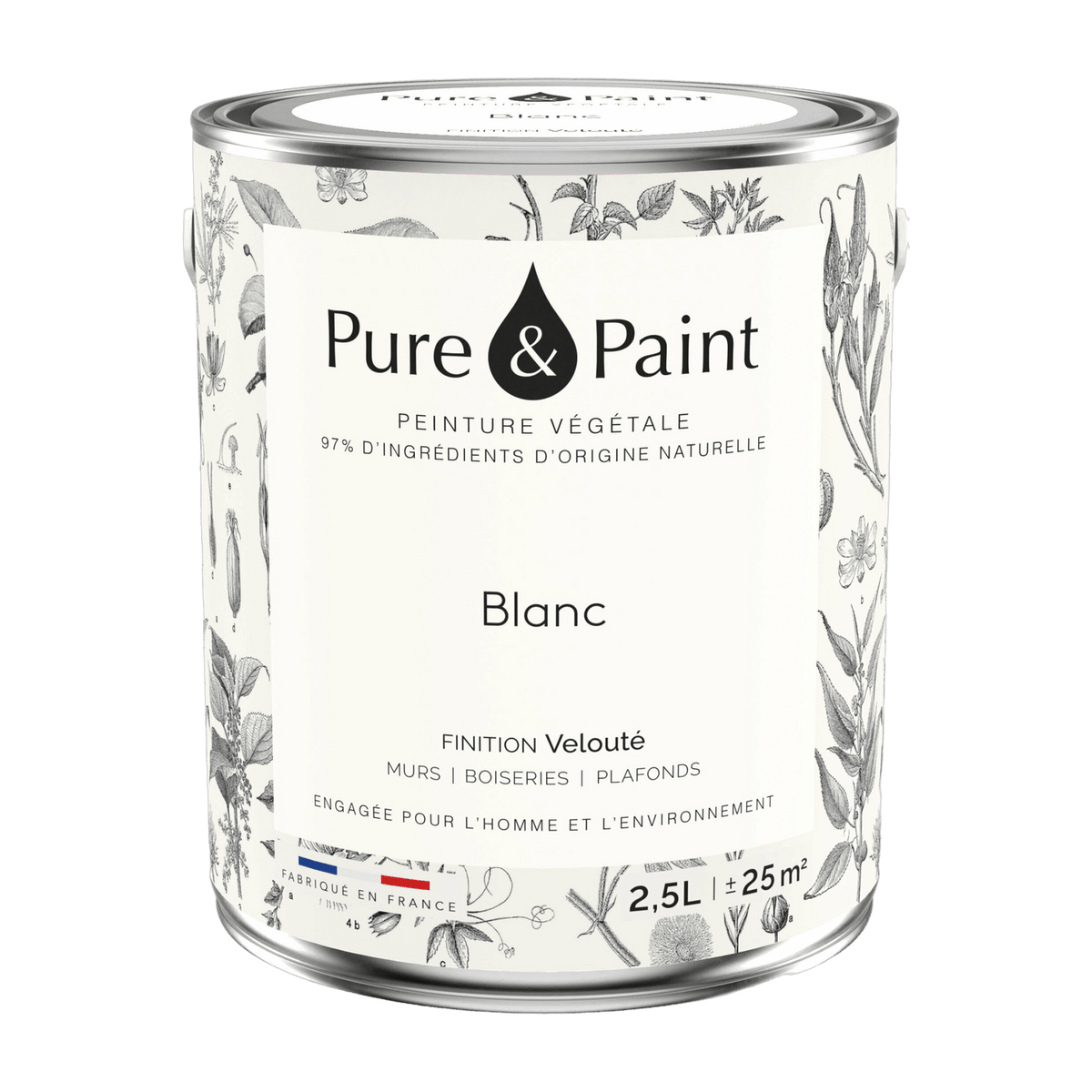White velvet vegetable paint 2, 5L - Pure & Paint - The Cool Republic