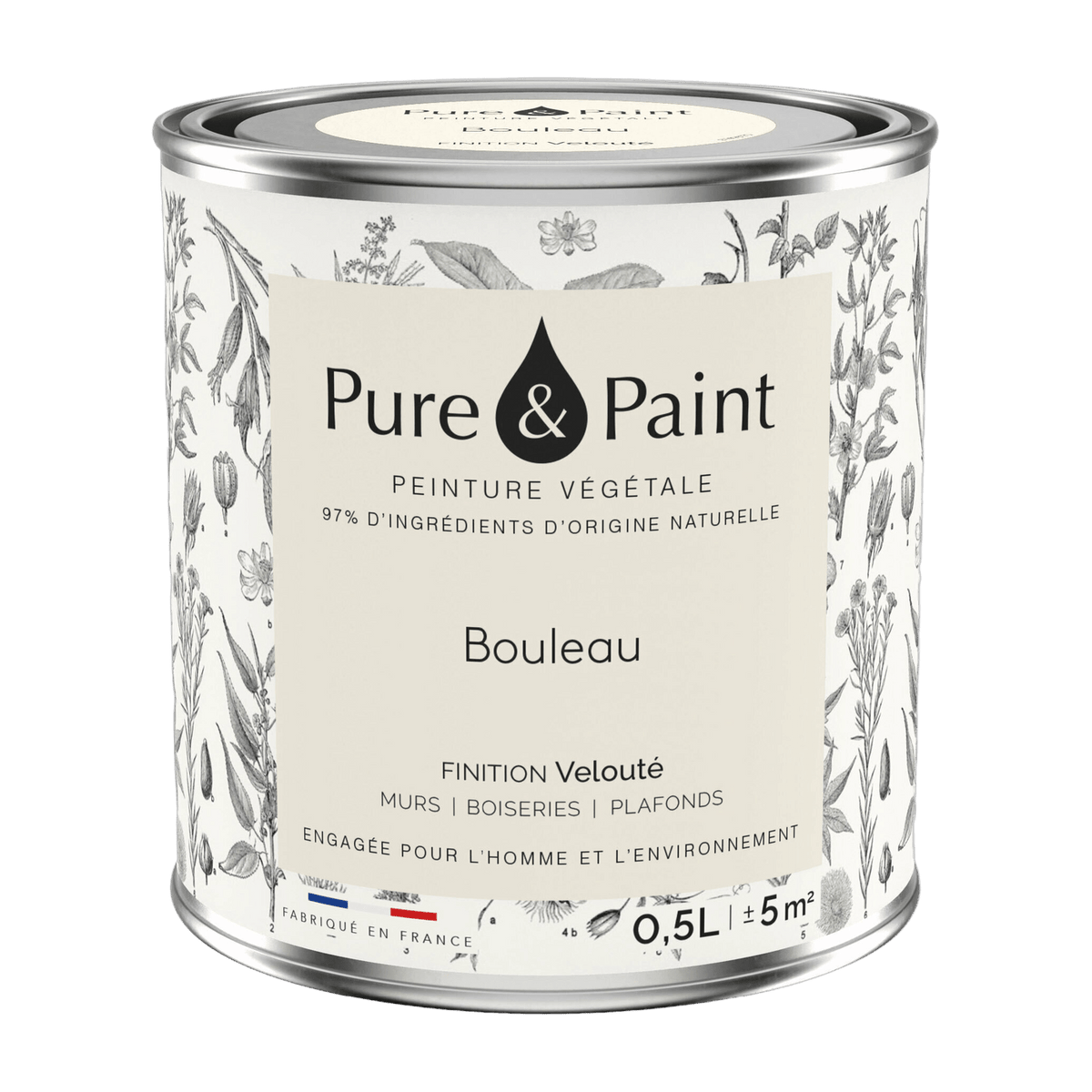 Birch Velvet Plant Paint 0, 5L - Pure & Paint - The Cool Republic