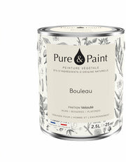 Peinture végétale velouté Bouleau 2,5L - Pure & Paint - The Cool Republic