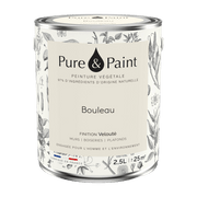 Peinture végétale velouté Bouleau 2,5L - Pure & Paint - The Cool Republic