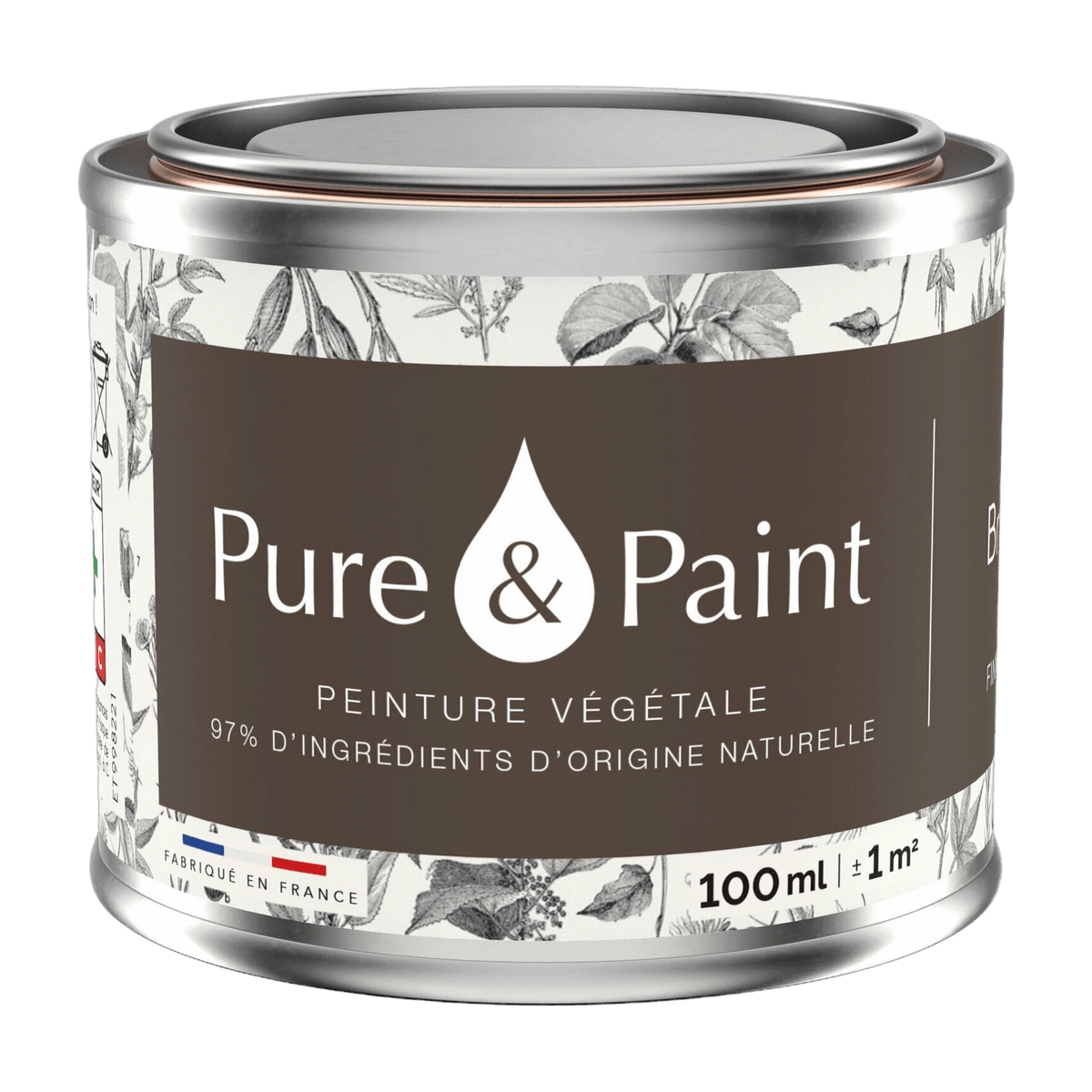 Velvet brown vegetable paint 100ML - Pure & Paint - The Cool Republic