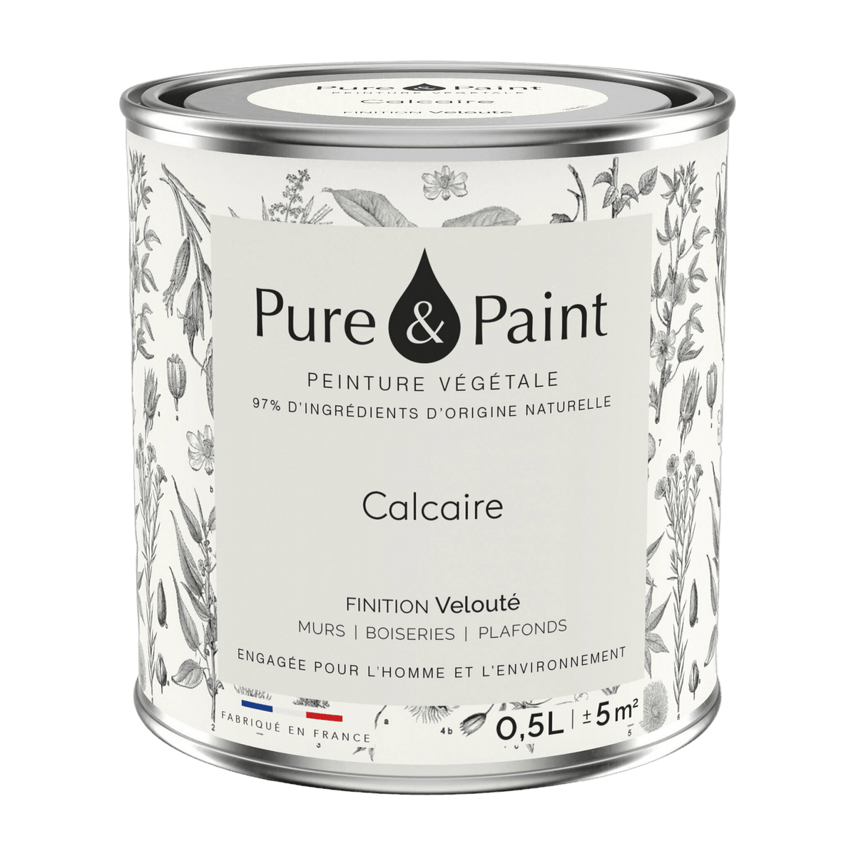 Vegetable Lime Velvet Paint 0, 5L - Pure & Paint - The Cool Republic