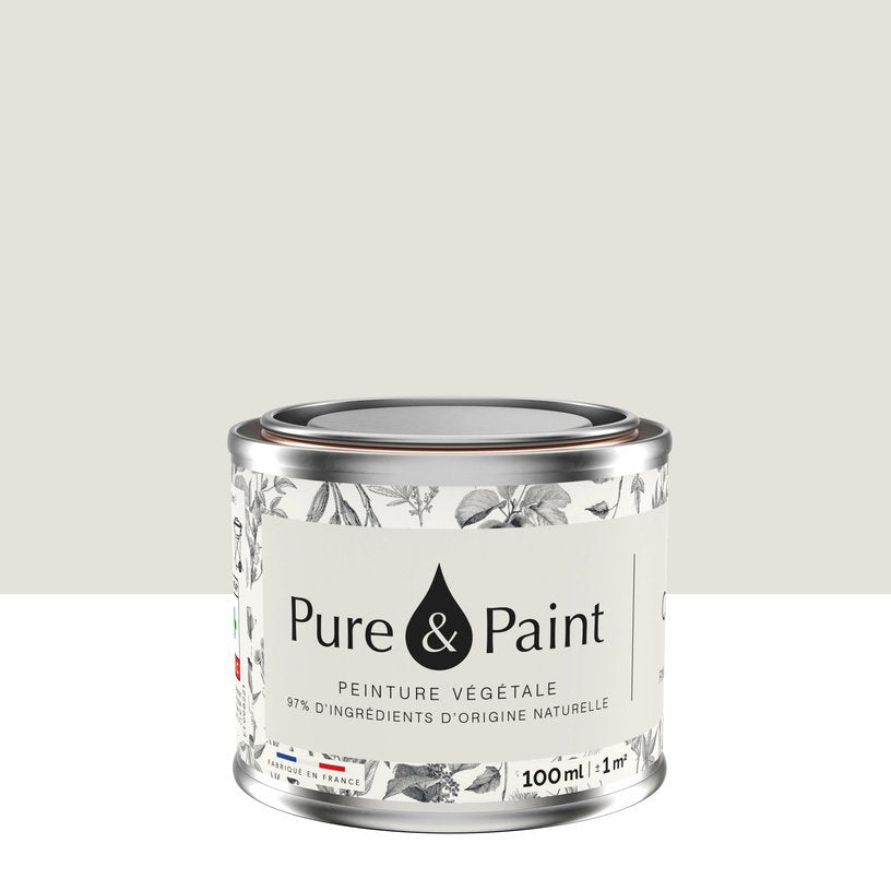 Peinture végétale velouté Calcaire 100ML - Pure & Paint - The Cool Republic