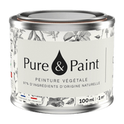 Peinture végétale velouté Calcaire 100ML - Pure & Paint - The Cool Republic