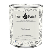 Peinture végétale velouté Calcaire 2,5L - Pure & Paint - The Cool Republic