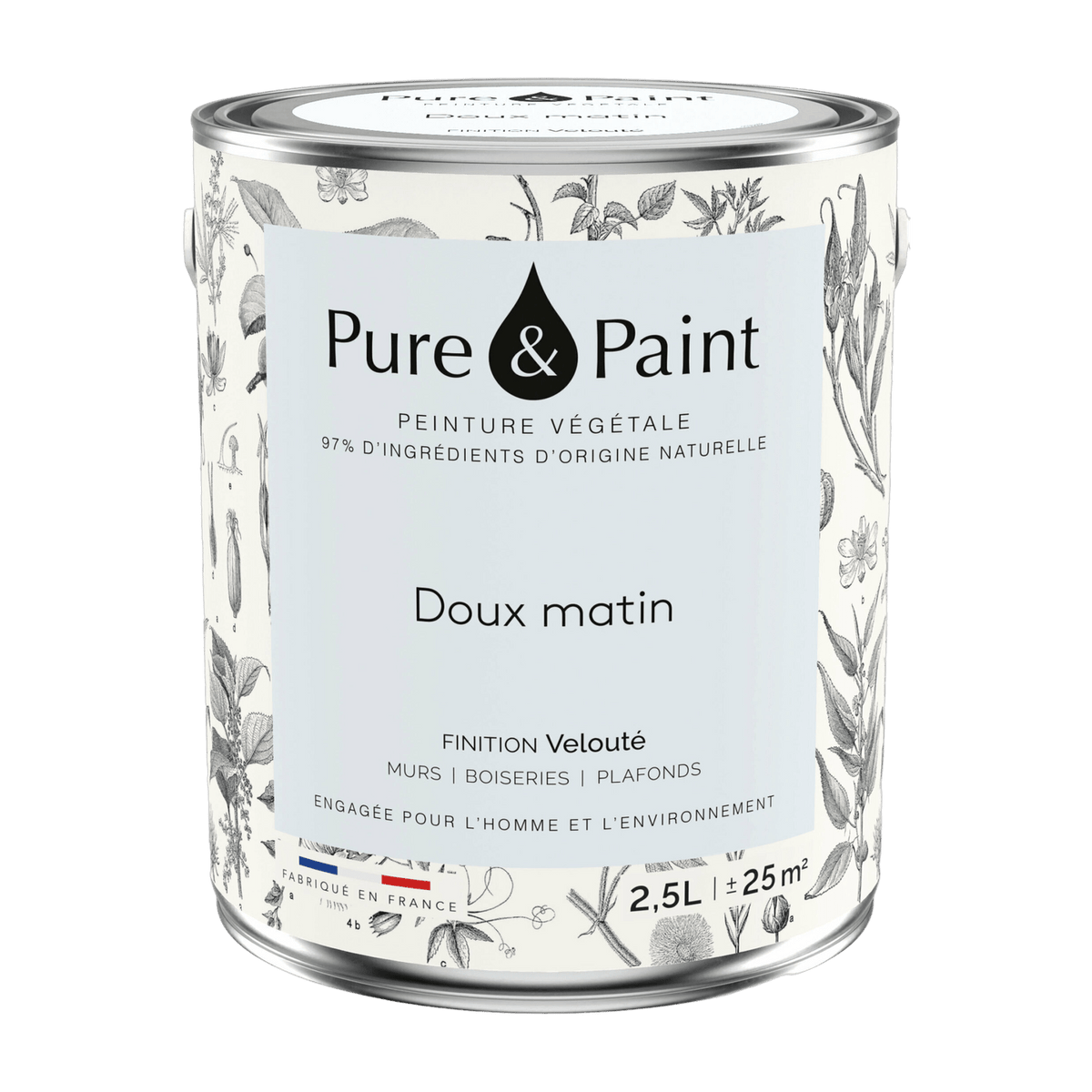 Vegetable paint Soft matin 2, 5L - Pure & Paint - The Cool Republic