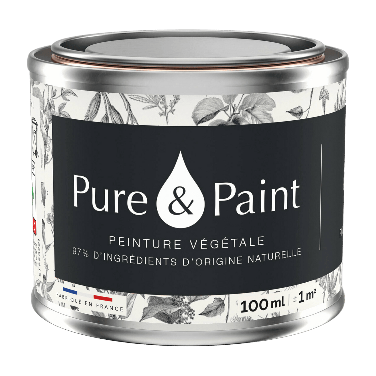 Velvety Ebony vegetable paint 100ML - Pure & Paint - The Cool Republic
