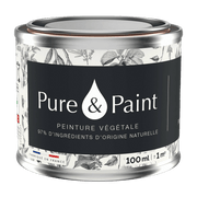 Peinture végétale velouté Ebène 100ML - Pure & Paint - The Cool Republic