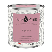 Peinture végétale velouté Flandres 0,5L - Pure & Paint - The Cool Republic