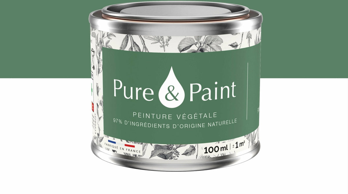 Peinture végétale velouté Forêt 100ML - Pure & Paint - The Cool Republic