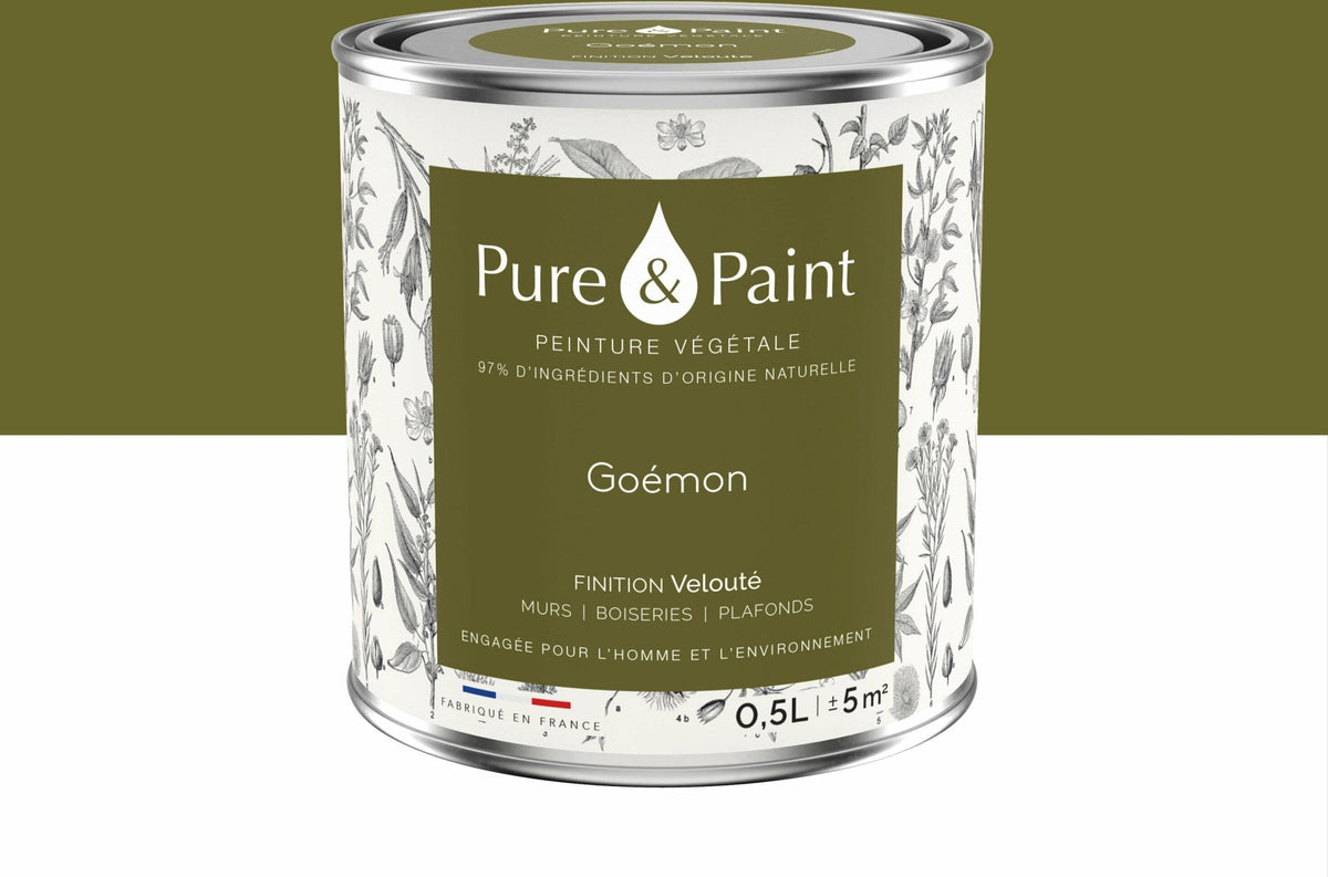 Peinture végétale velouté Goémon 0,5L - Pure & Paint - The Cool Republic