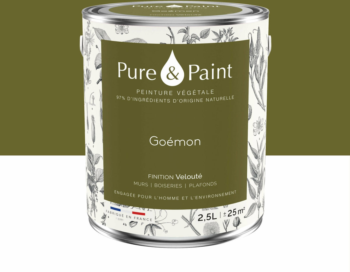 Peinture végétale velouté Goémon 2,5L - Pure & Paint - The Cool Republic