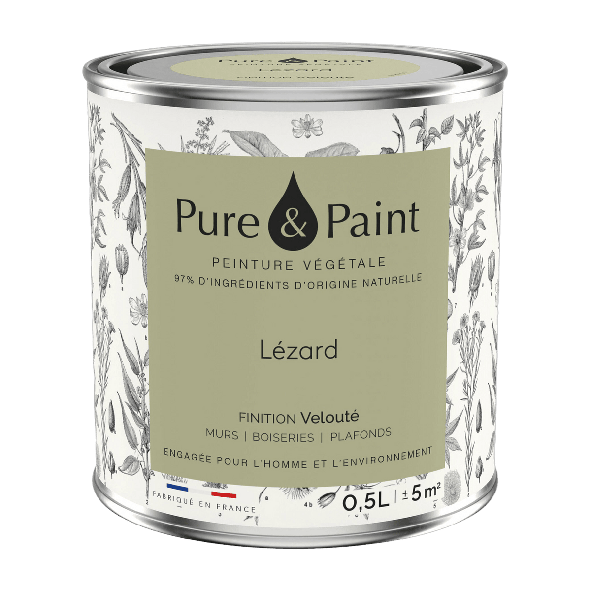 Lizard Velvet Plant Paint 0, 5L - Pure & Paint - The Cool Republic