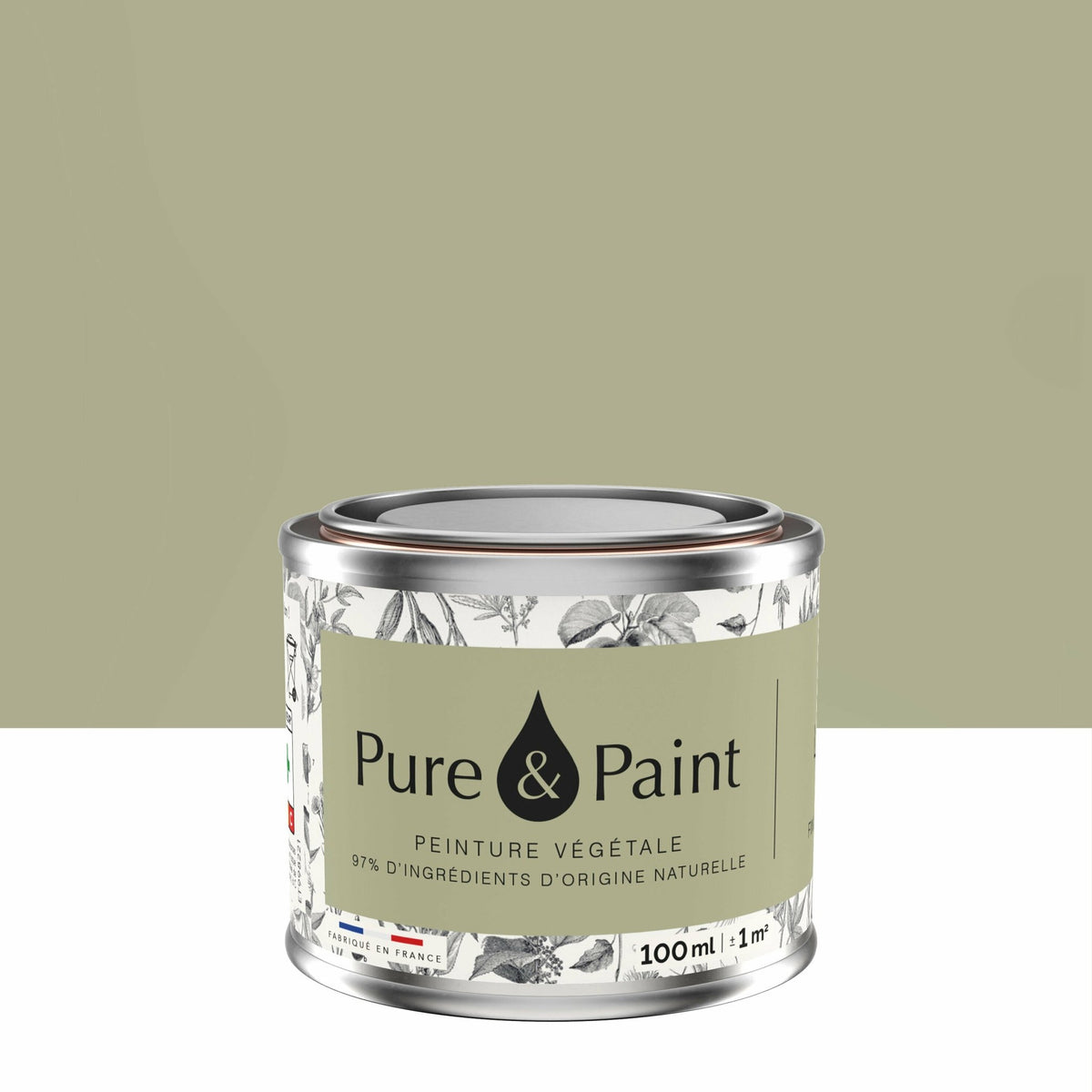 Peinture végétale velouté Lézard 100ML - Pure & Paint - The Cool Republic