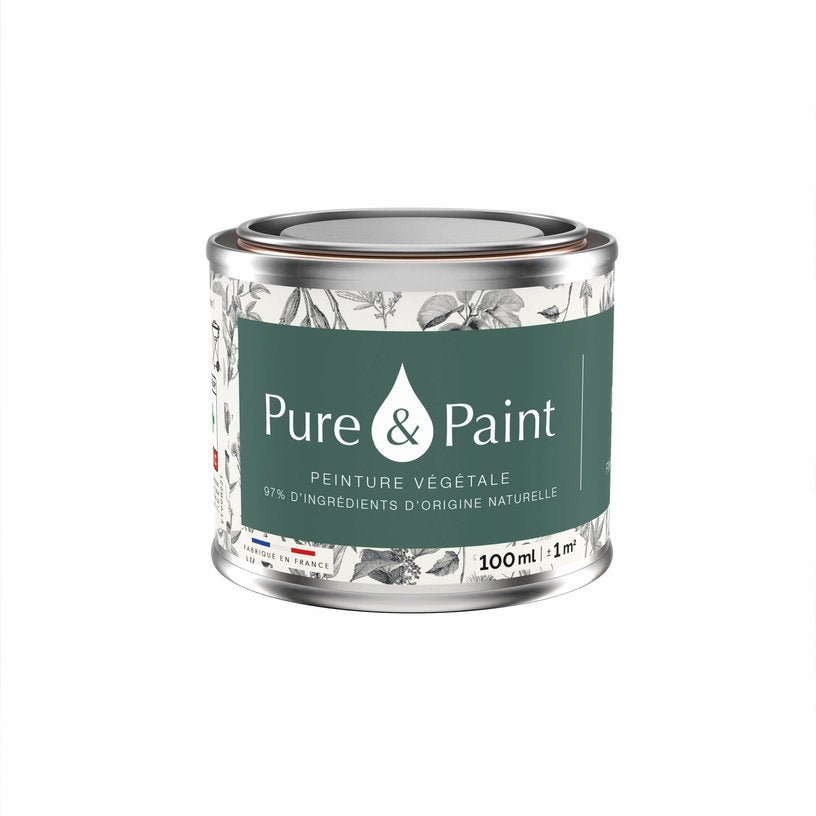 Peinture végétale velouté Olivier 100ML - Pure & Paint - The Cool Republic