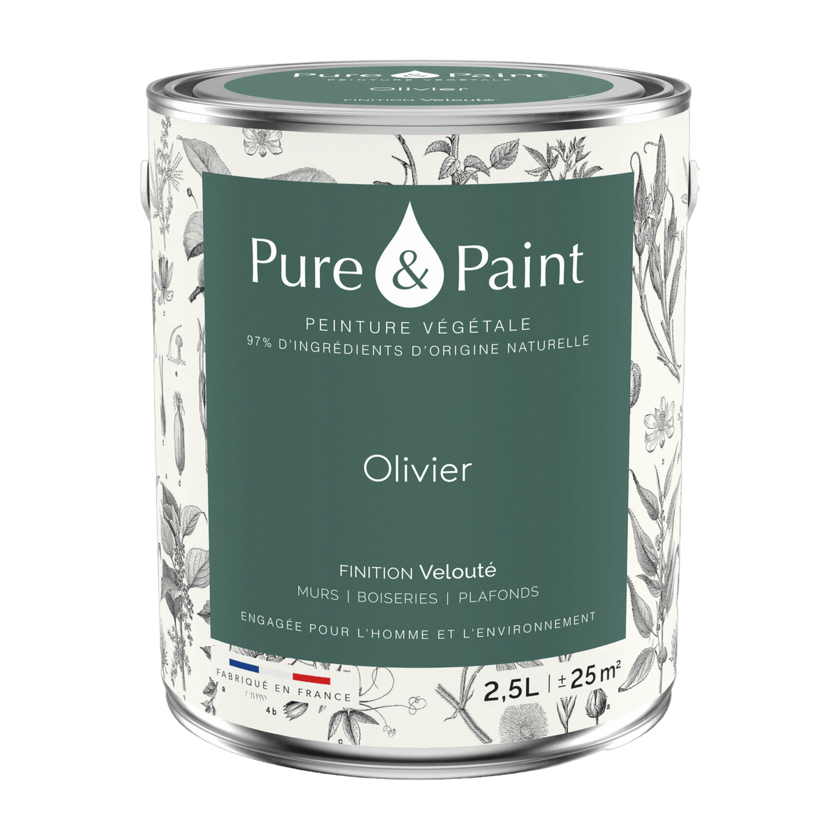 Vegetable paint Olivier 2, 5L - Pure & Paint - The Cool Republic