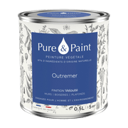 Peinture végétale velouté Outremer 0,5L - Pure & Paint - The Cool Republic
